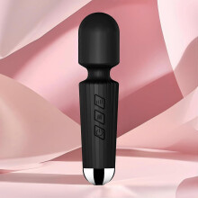 Mini masseur personnel sans fil et portable avec 20 modes de vibration et 8 vitesses réglables. Appareil de massage corporel en silicon