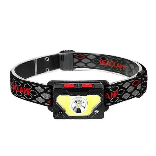 Lampe frontale LED rechargeable, lampe torche, détecteur de mouvement