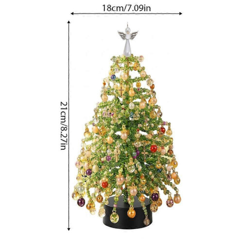 Kit de sapin de Noël perlé - Kit de bricolage pour décoration de Noël - D