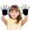 LED varme cosplay-handsker Halloween-glødende handsker til børn 2