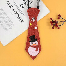 Divertida corbata de fieltro de Papá Noel y muñeco de nieve para Navidad. Regalos de Feliz Navidad para niños y adultos. Accesorios pa