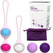 Juego premium 5 en 1 de bolas de Kegel para ejercicios, 15 pesas ajustables para hombres y mujeres. Kit de masaje y relajación para el