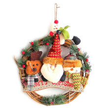 Christmas Wreath, Christmas Decorations for Front Door, Christmas Santa Wreath, Christmas Wreaths Signs Christmas Wreath