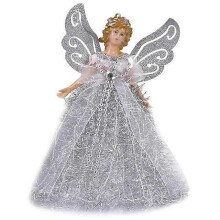 Mini Angel Princess Girls Christmas Tree Pendant With Silver Wings For Christmas Decorations Tree Ornament For Home