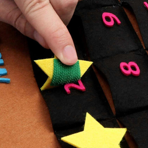 Calendrier de l'Avent Eid Ramadan Mubarak avec 30 autocollants étoiles 2