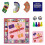Pink Couples Interactive Board Game Romantic Date Night Game Set with Game Pieces & Dice 1