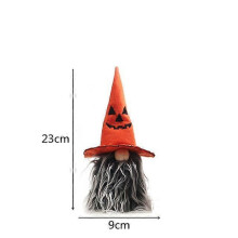 Wesołego Halloween Dyniowy Krasnal Bez Twarzy Ozdoba Lalka DIY Dekoracja Halloween dla Domu Dla Dzieci Prezent Dekoracja na Imprezę H