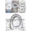 pezzi Copriwater, cuscino per sedile WC, morbido e caldo, lavabile, per bagno 5