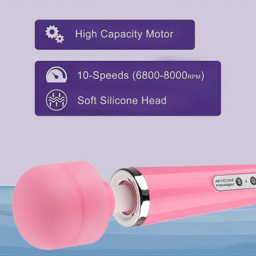 Wired Handheld Wand Personal Massager Multi Speed Vibration Body Massage Device For Adults 2