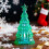 Small Christmas Tree Night Light with LED for Tabletop Display 5