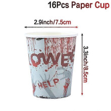 2026 Halloween Party Tableware Set Paper Plates Cups Napkins Happy Halloween Party Decorations Fof home Halloween Party Supplies