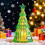 Liten juletre-nattlampe med LED for bordmontering 4