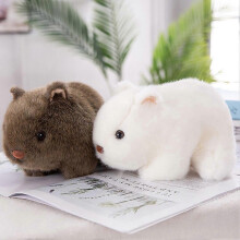 Peluche a forma di porcellino d'India, decorazione per divano, 1 pezzo, colore marrone.