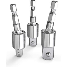 Verktøygave til mann, 3-delers adaptersett for elektriske drillpiper, 360 graders roterbar sekskantet slagtrekker-pipenipen ...