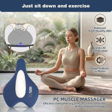 Ülő Kegel edzőgép férfiaknak kék színű személyes ápolás relaxációs edzés edzőeszköz otthoni fitnesz masszázs felszerelés