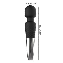 Cordless Rechargeable Handheld Personal Massager With 8 Speeds And 20 Vibration Frequency Modes Quiet Portable Silicone Body Massage De