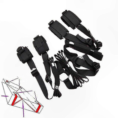 Couples Play Gift Set Adjustable Wrist and Ankle Straps for Interactive Entertainment