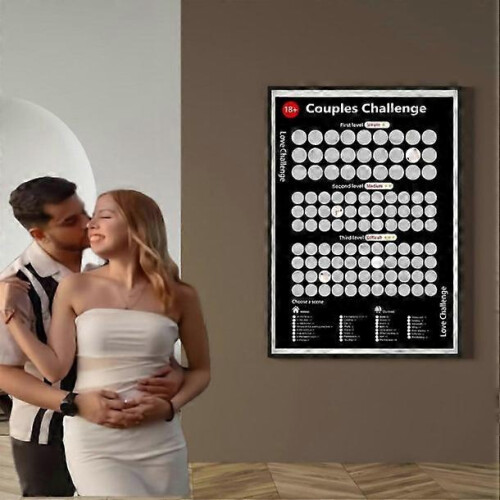 Couples Scratch Off Poster Romantic Date Night Bucket List Game Valentines Gift 2