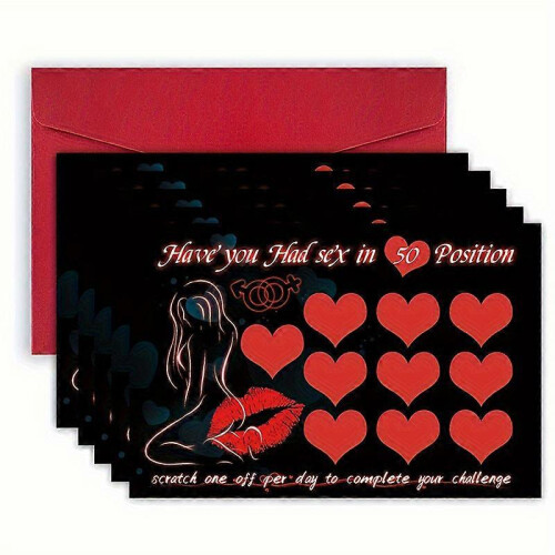 5Pcs Couples Scratch Off Poster Romantic Bucket List Game for Date Night Gift 2