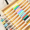 17pcs Bamboo Toothbrush Set, Soft Toothbrush, Biodegradable Natural and Eco-Friendly 2