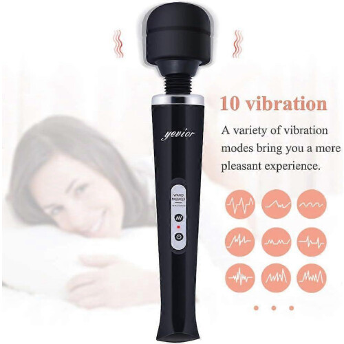 Cordless Personal Back Massager Adjustable Vibration Modes Handheld Body Massage Device USB Rechargeable For Adults 2