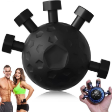 New Finger Grip Strengthener, Hand Muscle Exercise Finger Grip Strengthener, Grip Trainer for Musicians, Athletes, Boxers, Weak People(Black
