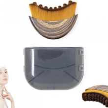 Lymphatic Contour Face Brush,Dry Brushing Face Brush,Lymphatic Drainage Massager