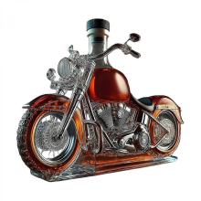 Elegant Wine Decanter Bottle Decoration Motorcycle Shape Glass Liquor Aerator For Whisky Champagnes Vodka Multicolor