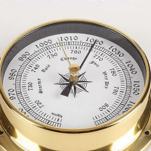 Barometer, Wall Mounted Tester Copper Shell Marine for Weather Station, Wall Hanging Boat Using Bar 2