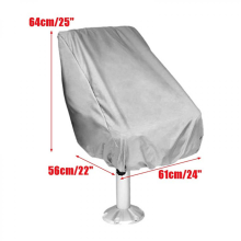 Waterproof seat cover for boat with elastic closure and UV resistant