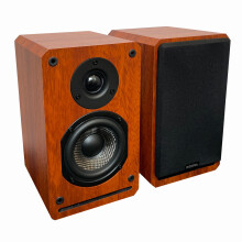 Roxel RBS300 Bookshelf Speaker 150W - Cherry Wood Finish - 2 x 75W Speakers