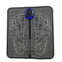 EMS Foot Massage Mat - Foot Massage Mat - Foldable Foot and Calf Massage Machine with 8 Modes and 19 Intensity Levels for Muscle Relaxation