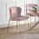 Set Of 2 Harper Dining Chairs - Dusky Pink 1
