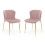 Set Of 2 Harper Dining Chairs - Dusky Pink 2