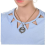 Collier long loupe style animal, pendentif loupe 4