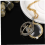 Collier long loupe style animal, pendentif loupe 5