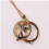 Collier long loupe style animal, pendentif loupe 3