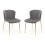 Set Of 2 Harper Dining Chairs - Grey 3