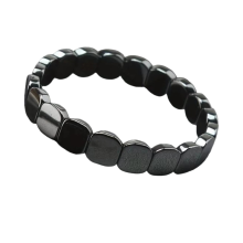 Bracelet en hématite pour homme, bracelet élégant en perles d'hématite pour la force et l'équilibre