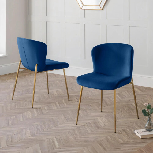 Set Of 2 Harper Dining Chairs - Blue 1