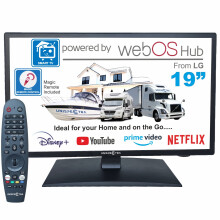 Unispectra 19" Smart TV 12V (LG webOS) Magic Remote 240V Motorhome Truck Boat
