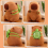 Peluche de capibara, almohada grande de peluche 5