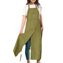 Potter's apron with slit legs, waterproof, multifunctional, 3 pockets, for sculpture, ceramics, painting, kitchen, gardening