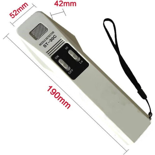 precision foodgrade needle detection device, needleinmeter scanner ST30C (Enhanced) handheld metal detector 1