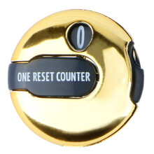 Golf Score Counter 12 Shot Score Counter Attachment, Gold Color, Unisex Scorekeeper Accessory