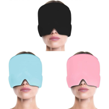 (black)Headache Migraine Gel Hot Cold Therapy Relief Cap Ice Cap For Relieve Pain Head
