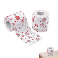 Christmas Toilet Paper Roll, Christmas Reindeer Print Napkins, Paper Napkins with Christmas Design