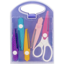 Paper Craft Scissors Set, Children's Scissors, Colourful, DIY Paper Cutting Crafts, Paper Edge Scissors for Home, Office, School Supplies