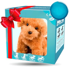 AI robot dog, robot dog for kids, electronic interactive plush puppy toy, robot puppy that behaves like a real dog for boys, girls, and adults.