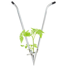 Hand planting tool, sowing and seeding device for plants Multifunctional garden planting aid with ergonomic handle for onions and fruit trees